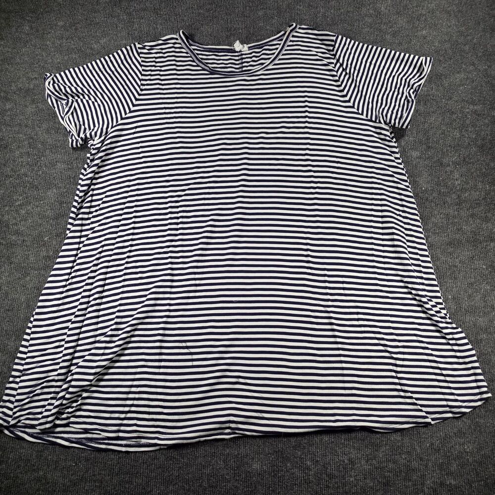 Cable-gauge Women's Navy and White Shirt